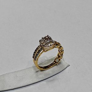 Anillos Elegantes de Oro Rosa de 14K con Diamantes para Mujer, Certificados por IGI, Chapados en Rodio, 0.34ct, Diseño Moderno - Product Image 5