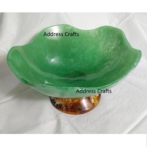 แท่นวางโชว์ช็อกโกแลตเรซิ่นราคาประหยัด ตกแต่งโต๊ะด้วยเรซิ่นหล่อขึ้นรูปด้วยมือ ถาดเสิร์ฟเรซิ่น จานขนมหวาน - Product Image 6