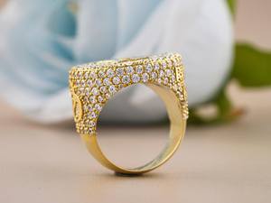 Anillo de Plata de Ley con Letra Inicial Personalizada, Chapado en Rodio, con Micro Pavé de Moissanita, Estilo Hip Hop, para Hombre y Mujer, de Lujo, para Fiestas - Product Image 5