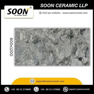 I-CREE Matte Porcelain Floor <b>Tiles</b> Stone Imitation Texture Minimalist Design 600x1200 - Product Image 4