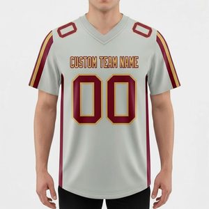 เสื้อฟุตบอลอเมริกันสำหรับผู้ชาย สไตล์ทีมแบบกำหนดเอง ระบายอากาศได้ดี เหมาะสำหรับการฝึกซ้อมและการแข่งขัน สวมใส่สบาย - Product Image 2