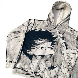 Sweat à capuche personnalisé Amine, imprimé sur toute la surface, pour hommes, sweat à capuche Amine imprimé surdimensionné - Product Image 3