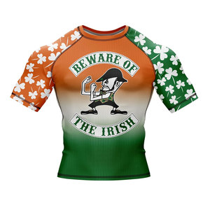 Personnalisez votre propre logo sur un rashguard à manches longues sublimé, rashguard MMA, rashguard BJJ, t-shirt de compression MMA pour hommes - Product Image 4