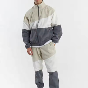 Wholesale <b>Plus</b> <b>Size</b> Nylon Windbreaker Tracksuit Waterproof Lightweight Breathable Jacket <b>Jogger</b> Pants <b>Set</b> - Product Image 1