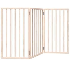 Juego de 3 puertas plegables independientes para perros de madera de álamo blanco y corrales para mascotas - Product Image 6