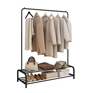 Handmade Metal Coat Stand with Clothes <b>Hanging</b> Organizer for Residential and Commercial UseSingle Tier Iron <b>Storage</b> Basket <b>Wall</b> - Product Image 4