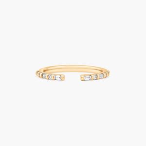 Channel Set <b>Open</b> Diamond Wedding <b>Ring</b> In Rose Gold - Product Image 1