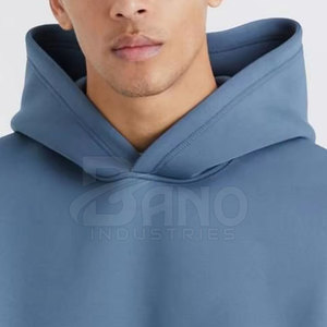 New Design Winter Hooded Casual Solid 100% Cotton <b>Pullover</b> <b>Men</b> Tracksuit Long Sleeve Street Wear Made in Pakistan - Product Image 6