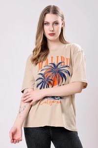 Women's Cotton Oversized Fit Tshirt Printed Oversized t <b>Shirts</b> Longline Drop Shoulder <b>Boho</b> Style T-<b>Shirt</b> - Product Image 2