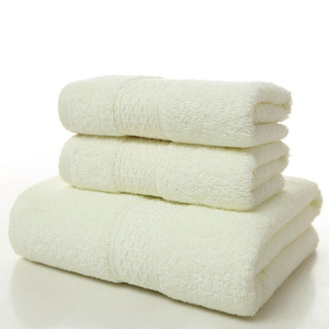 Solid Color Cotton <b>Bath</b> <b>Towel</b> Set Rectangular Home Use Skin-Friendly Multi Color Options - Product Image 6
