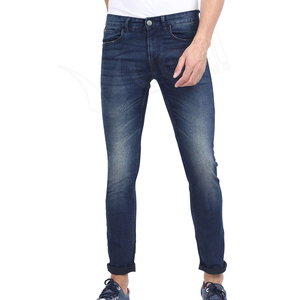 Pantalones Vaqueros de Hombre de Último Diseño y la Mejor Calidad, Corte Ajustado Informal, Estilo Urbano, en Venta - Product Image 1