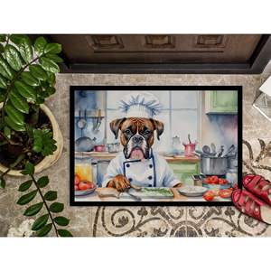 New Boxer the Chef Doormat Non-Slip Washable Low Pile 18H X 27W Indoor and <b>Outdoor</b> Entryway <b>Mat</b> - Product Image 3