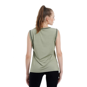 Débardeur Femme Vert Sauge Coupe Décontractée pour l'Entraînement Estival, le Style Urbain et le Quotidien 2026 - Product Image 2