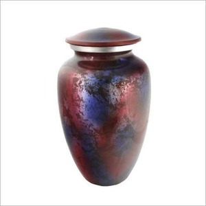 <b>Large</b> Aluminium Gold Cremation <b>Urn</b> for Adult Ashes with Decorative Bands Vase Shape Memorial <b>Urn</b> Decorative <b>Urn</b> With Metal Lid - Product Image 2