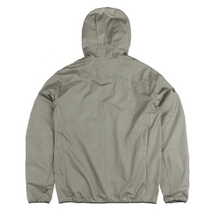Veste de pluie à capuche personnalisée 100% polyester avec fermeture éclair, légère, imperméable, coupe-vent, respirante, simple, pour la course à pied et le cyclisme - Product Image 2