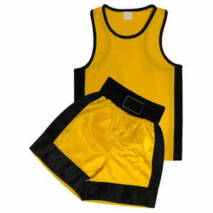 Tenues de boxe personnalisées de haute qualité, légères, respirantes, à séchage rapide, en polyester/coton extensible sur le devant - Product Image 4