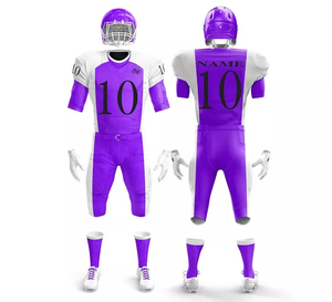 <b>Cheap</b> Price Adult American Football Uniform <b>Sets</b> Breathable Plus Size 100% Polyester Custom Sublimation Printing Quick Dry - Product Image 5