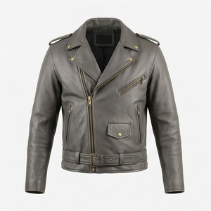 Veste de moto en cuir véritable pour homme de qualité supérieure, nouvelle arrivée, vestes de moto d'hiver, protections amovibles, personnalisables - Product Image 1