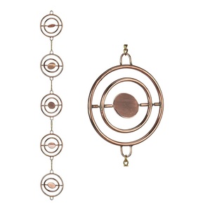 Nouvelle Chaîne de Pluie Décorative en Métal à Motif Coquillage, Style Antique, pour Jardin et Extérieur, Taille Personnalisée - Product Image 1