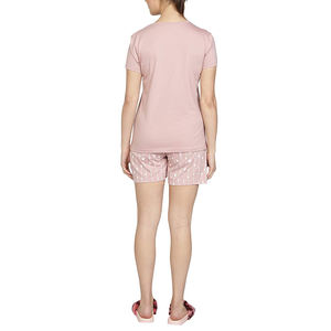 Vente directe d'usine, ensembles de shorts pour femmes, style vintage, motif à carreaux, 2 pièces, polyester/coton, boutons, prix de gros écologique - Product Image 3
