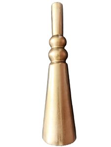 Elegant Curated Art Deco <b>Bronze</b> Tabletop <b>Vase</b> Handmade Face Design 34cm Height - Product Image 5