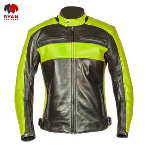 Veste en cuir pour homme, qualité supérieure, couleur unie, logo personnalisé, grande taille, fabrication OEM ODM - Product Image 2