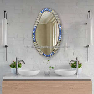 Miroir moderne en incrustation d'os, fabrication directe d'usine, pour salle de bain ou décoration murale de mariage, fait main, disponible au meilleur prix - Product Image 5