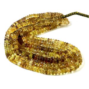 Meilleure Vente : Perles de Quartz Citron Naturel Facettées Coupe Rondelle 7mm, Cornaline Orange, Pierre de Naissance de Novembre, pour la Fabrication de Bijoux, Vente en Gros - Product Image 1