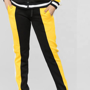 Ensemble de survêtement color block pour femme, manches longues, fermeture éclair, jogging sportif, respirant, polyester et coton, tenue décontractée printemps - Product Image 5