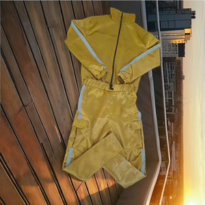 Conjunto de Chaqueta y Pantalón para Hombre, Estampado, Ajustado, Resistente al Viento, 100% Algodón, Ecológico, Venta al Por Mayor - Product Image 3