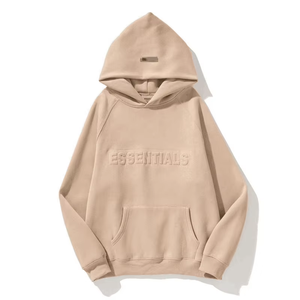 Sweat-shirt à capuche noir à lettres en relief, pull molletonné oversize à manches longues pour l'automne et l'hiver, tenue décontractée - Product Image 1