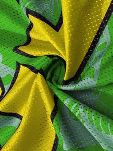 Maillot de football personnalisé vert surdimensionné en mesh avec motif 23, streetwear, col en V, respirant, unisexe, t-shirt de sport, vente en gros - Product Image 4