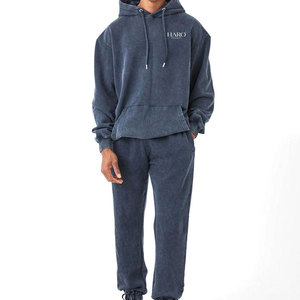 High Quality Fashion Forward Acid Wash <b>Tracksuit</b> Soft Breathable Fabric Modern Fit Two Piece Outfit For Stylish Casual Wear - Product Image 1
