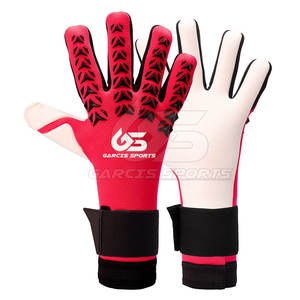 Gants de gardien de but de football rouge et blanc, antidérapants, respirants, légers, équipement d'entraînement de football - Product Image 1