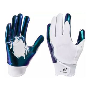 Gants de football américain personnalisés, adhérence ultime, respirants, flexibles, pour receveurs, fabricant OEM ODM - Product Image 1