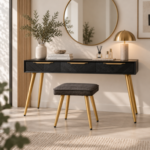 Table console moderne en bois massif de la collection GALAXY, ensemble pour salon et chambre, service OEM du Vietnam - Product Image 2