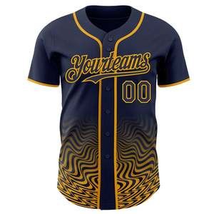 เสื้อเบสบอลแบบกำหนดเอง Yourteams 00 พิมพ์ลายแบบระเหิด โพลีเอสเตอร์ระบายอากาศได้ดี แขนสั้น ใส่ได้ทุกฤดู - Product Image 2
