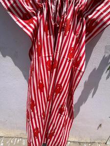 Floral Lobuter Cotton <b>Kaftan</b> Maxi Dress Boho Caftan Women Loose Fit <b>Summer</b> Resort Wear Beach Lounge Dress Vacation outfit - Product Image 5