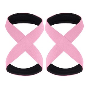 Sangles de Musculation et de Gymnastique en Néoprène et Coton, Nouveau Design Personnalisé, Sangles en Forme de 8 pour la Protection des Paumes - Product Image 1