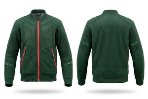 แจ็คเก็ตมอเตอร์ไซค์ดีไซน์ใหม่ล่าสุดปี 2026 ผ้าตาข่าย ซิปปิด ปรับสายรัดได้ ระบายอากาศดี และมีสไตล์ - Product Image 5