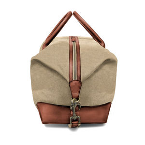 Bolsa de Viaje de Lona y Cuero para Hombre de Alta Calidad, Estilo Vintage, Gran Capacidad, Impermeable, Modelo LCTB-0018 - Product Image 4