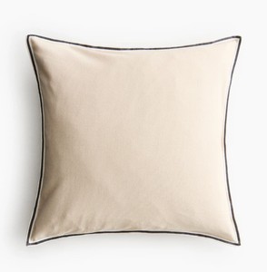 100% Cotton Canvas Woven Cushion <b>Cover</b> With Piping Luxury Decorative Cotton Canvas Pillow <b>Covers</b> With Piping Handmade Woven Cott - Product Image 5