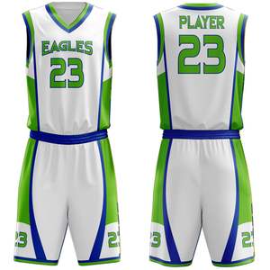 Uniformes Deportivos Personalizados de Alta Calidad con el Mejor Diseño, Impresión Digital, Camisetas de Baloncesto Personalizadas para Adultos, 100% Poliéster - Product Image 1