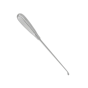 Curette droite 180 mm en acier inoxydable, instrument chirurgical, poignée ergonomique, largeur 8,5 mm, réutilisable, non stérile - Product Image 5