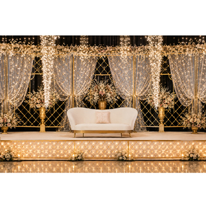 Marvelous Modern Wedding Events Stage Candle <b>Walls</b> with Fiberglass & Metal Customizable Size Trending USA - Product Image 1