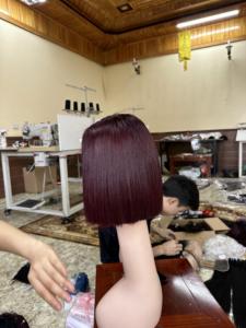 180% Virgin Red Wine <b>Bob</b> <b>Wig</b> Bone Straight Vietnamese Human Hair <b>Wigs</b> with HD Lace Single Weft Best Price on the Market - Product Image 3
