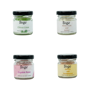 Scented <b>Candles</b> <b>Set</b> 4 x 40g Aromatherapy Fragrance <b>Candles</b> for Home Decor Relaxation Bedroom Living Room Gift and Celebration - Product Image 1