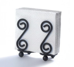 <b>Black</b> Metal Napkin Dispenser Unique Design Wire <b>Tissue</b> Holder Wholesale Supplies for Tableware and Home Accessories - Product Image 1