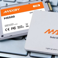 MAXBY MS500 SATA III SSD dengan Cache SLC Besar 512GB 1TB Kecepatan Tulis Stabil untuk Penyimpanan Pengeditan Video