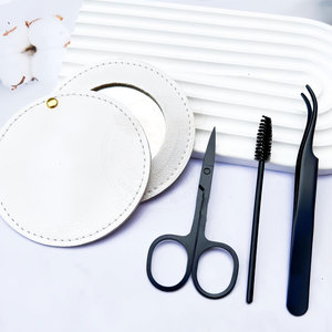Pinzas para Pestañas de Acero Inoxidable con Punta Serrada, Duraderas, de Alta Calidad, para Uso en Salones de Belleza, Juego de Herramientas para Estilizar Pestañas, Logotipo Personalizado - Product Image 6